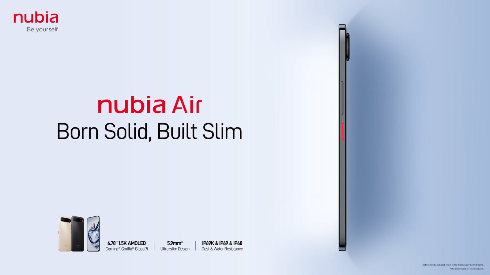 Le nubia Air : design ultra-mince et batterie puissante